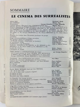 Le Cinéma des surréalistes. (Les Cahiers de La Cinémathèque Nos 30-31 été-automne 1980) . Alain Mitjaville & Georges Rocquefort /  BUNUEL (Luis) - ...