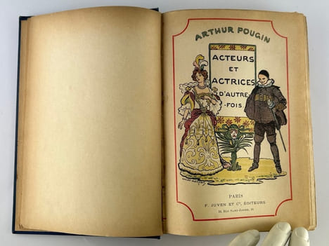 Acteurs et actrices d'autrefois. Histoire anecdotique des théâtres à Paris depuis trois cents ans. 109 illustrations et portraits.. Arthur POUGIN