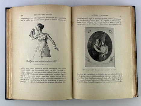 Acteurs et actrices d'autrefois. Histoire anecdotique des théâtres à Paris depuis trois cents ans. 109 illustrations et portraits.. Arthur POUGIN
