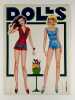 DOLLS - R&eacute;union de 4 livrets de poup&eacute;es en papier &agrave; d&eacute;tacher et &agrave; habiller.. 