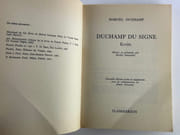 Duchamp Du Signe. Ecrits. par Marcel DUCHAMP. Nouvelle édition revue et augmentée par Michel Sanouillet avec la collaboration de Elmer Peterson. - Image 3