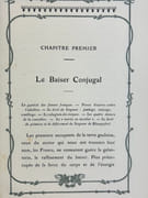 (Erotisme) LE BAISER. La France Libertine :  Le baiser conjugal - Le baisser impuissant - Le baiser cadenassé - Précepteurs du baiser conjugal - Le baiser vénal - Baiser savant - Baiser dépravé - Le culte du baiser.  par BAGNEUX DE VILLENEUVE - Image 8