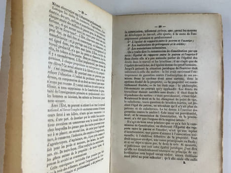Réunion de 2 ouvrages : Le droit au travail et le droit de propriété par P.J. Proudhon. Représentant du Peuple / Manuel du spéculateur à la bourse. ...