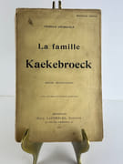 La famille Kaekebroeck. Moeurs bruxelloises. par Léopold COUROUBLE. Avec une préface d4eugène Demolder. - Image 1