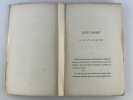 Oeuvres posthumes (po&eacute;sies). Louis FASSART, de Spa. (1842-1862). Pr&eacute;sentation par Corneille Devaux.