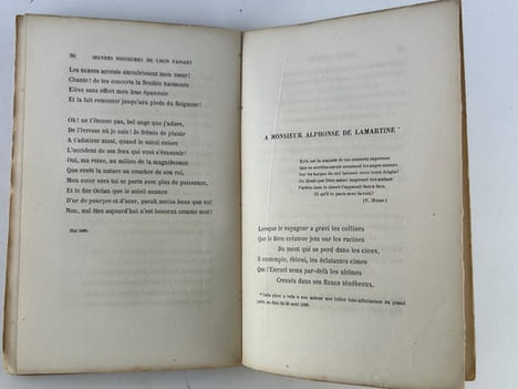 Oeuvres posthumes (poésies). Louis FASSART, de Spa. (1842-1862). Présentation par Corneille Devaux.