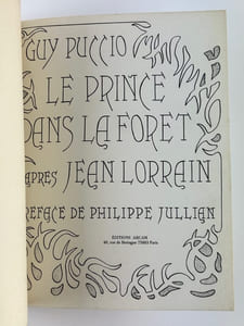 Le Prince dans la forêt. Suivi de HIstoires de masques, d'après Jean Lorrain