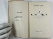 La mort d'Eros. Roman. par Maurice PONS - Image 3