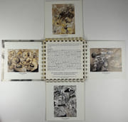 Bruno Hadjadj. Catalogue d'exposition. Cirque - Mondanités - Topless - Billard - Carrelages - Dessins. Un des 200 ex. du tirage de tête comprenant une gravure originale. par Bruno HADJADJ. Préface de Dominique Farrugia & Rafaël Gillard-Dayspagne - Image 3