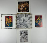 Bruno Hadjadj. Catalogue d'exposition. Cirque - Mondanités - Topless - Billard - Carrelages - Dessins. Un des 200 ex. du tirage de tête comprenant une gravure originale. par Bruno HADJADJ. Préface de Dominique Farrugia & Rafaël Gillard-Dayspagne - Image 4