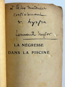 La Négresse dans la Piscine. Envoi autographe signé des auteurs au poète Félix Méténier. par Vincent Ernest Hyspa - Fernand Mysor - Image 1