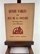 Quinze fables de Jean de la Fontaine. Bois dessinés et gravés par Lise Felseneld. par Jean de la Fontaine - Image 1