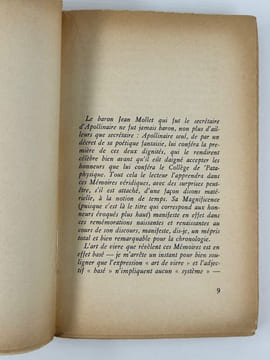 Les mémoires du Baron Mollet.. Préface de Raymond QUENEAU.