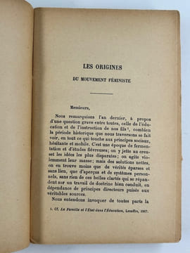 Féminisme et Christianisme. 6e édition. Hommage de l'auteur.. A. D. SERTILLANGES (Antonin-Gilbert Sertillanges, en religion Antonin-Dalmace ...