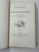 ROMANCES SANS PAROLES. Ariette oubliées - Paysages belges - Birds in the night - Aquarelles. Edition nouvelle. par Paul VERLAINE - Image 3