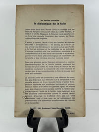 Les feuilles nouvelles. La dialectique de la folie. SP.