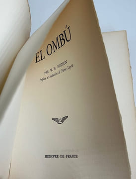 El Ombu. William Henry HUDSON. Préface et traduction de Pierre Leyris.