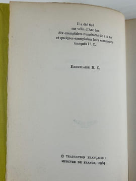 El Ombu. William Henry HUDSON. Préface et traduction de Pierre Leyris.