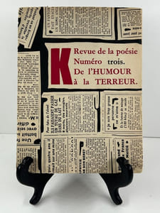 K. Revue de la poésie N°3. Mai 1949. De l'humour à la terreur. Hommage à Kurt Schwitters. EO