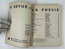 K. Revue de la po&eacute;sie N&deg;3. Mai 1949. De l'humour &agrave; la terreur. Hommage &agrave; Kurt Schwitters. EO. Andr&eacute; FR&Eacute;D&Eacute;RIQUE, Francis PICABIA, Kurt SCHWITTERS, ...