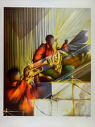 Raymond POULET Lithographie Jazz trio II. Numérotée 7/225 et signée au crayon.  par Raymond POULET - Image 1