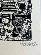 Savard. Dick Hérisson La brouette des morts Ex-libris NB Signé. 2002 par Didier SAVARD - Image 3