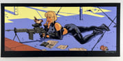 Tatiana K Sniper jaune, dyptique. Signée par MEYNET par MEYNET Félix - Image 1