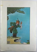 Poster le chasseur et les deux lièvres par Joost SWARTE - Image 2