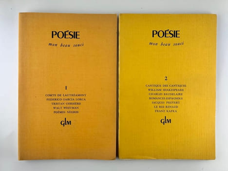 Poésie mon beau souci. Tomes I & II. Complet. Un des 25 exemplaires sur vélin Marais destinés aux Amis de GLM. . Collectif