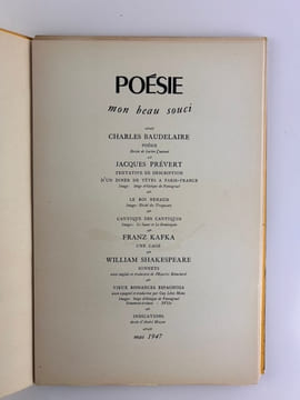 Poésie mon beau souci. Tomes I & II. Complet. Un des 25 exemplaires sur vélin Marais destinés aux Amis de GLM. . Collectif