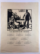 LES CHANSONS DE FRANCE. Six chansons populaires ornées chacune d'un grand bois gravé de Hermann tirées sur la presse de Léon Pichon : Un jour Colette - La femme du Roulier - Le retour du Marin - Quand Madelon - Tous les jours - Et comment l'entendez-vous ? par Hermann PAUL / Léon PICHON - Image 2