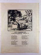 LES CHANSONS DE FRANCE. Six chansons populaires ornées chacune d'un grand bois gravé de Hermann tirées sur la presse de Léon Pichon : Un jour Colette - La femme du Roulier - Le retour du Marin - Quand Madelon - Tous les jours - Et comment l'entendez-vous ? par Hermann PAUL / Léon PICHON - Image 3