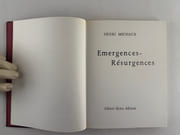Emergences - Résurgences. par Henri MICHAUX - Image 3