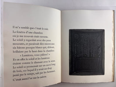 (LIVRE D'ARTISTE) Un rêve c'est. (Tiré de Pièce de pièces, Temps perdu ) 