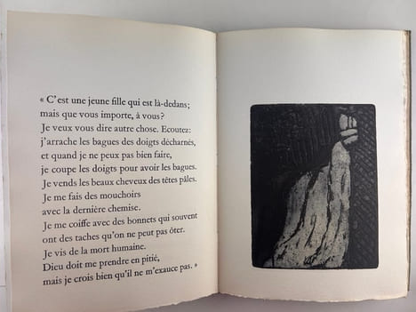 (LIVRE D'ARTISTE) Un rêve c'est. (Tiré de Pièce de pièces, Temps perdu ) . Alain de LA BOURDONNAYE (1930-2016) Xavier FORNERET (1809-1884)
