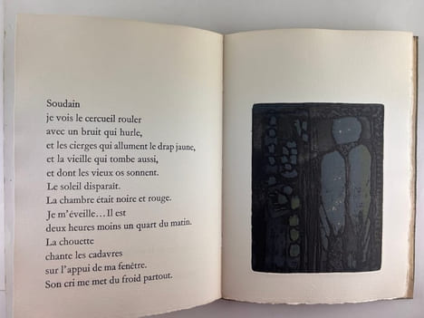 (LIVRE D'ARTISTE) Un rêve c'est. (Tiré de Pièce de pièces, Temps perdu ) . Alain de LA BOURDONNAYE (1930-2016) Xavier FORNERET (1809-1884)
