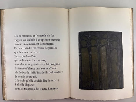 (LIVRE D'ARTISTE) Un rêve c'est. (Tiré de Pièce de pièces, Temps perdu ) . Alain de LA BOURDONNAYE (1930-2016) Xavier FORNERET (1809-1884)