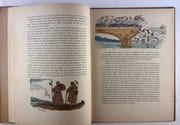 A propos de chansons. Récits pour les enfants par Marcelle Fauchier-Delavigne. Orné d' images en couleurs par Guy Arnoux.Le Pont d'Avignon - Le Roi Dagobert - Malbrough - Il pleut, Bergère - Le Père Bugeaud -Monsieur Dumollet par Guy Arnoux - Marcelle Fauchier-Delavigne - Image 5