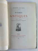 Poèmes antiques. Edition définitive, revue et considérablement augmentée. Ex. sur Chine. par Leconte de Lisle - Image 6