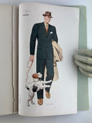 (MODE - COUTURE) Men's fashions 1953/54. Publications E. Soumillion. 10 planches nb & couleurs & 1 double nb, 21 modèles présentés.26 x 37 cm. par  - Image 13