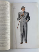 (MODE - COUTURE) Men's fashions 1953/54. Publications E. Soumillion. 10 planches nb & couleurs & 1 double nb, 21 modèles présentés.26 x 37 cm. par  - Image 15