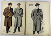 (MODE - COUTURE) Men's fashions 1953/54. Publications E. Soumillion. 10 planches nb & couleurs & 1 double nb, 21 modèles présentés.26 x 37 cm. par  - Image 2