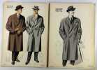 (MODE - COUTURE) Men's fashions 1953/54. Publications E. Soumillion. 10 planches nb & couleurs & 1 double nb, 21 mod&egrave;les pr&eacute;sent&eacute;s.26 x 37 cm.. 