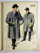 (MODE - COUTURE) Men's fashions 1953/54. Publications E. Soumillion. 10 planches nb & couleurs & 1 double nb, 21 modèles présentés.26 x 37 cm. par  - Image 6