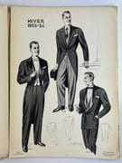 (MODE - COUTURE) Men's fashions 1953/54. Publications E. Soumillion. 10 planches nb & couleurs & 1 double nb, 21 modèles présentés.26 x 37 cm. par  - Image 7