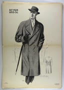 (MODE - COUTURE) Men's fashions 1953/54. Publications E. Soumillion. 10 planches nb & couleurs & 1 double nb, 21 modèles présentés.26 x 37 cm. par  - Image 8
