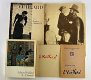 Réunion de 4 ouvrages sur EDOUARD VUILLARD. 1) E. Vuillard - K.X. Roussel. Haus der Kunst Munich 16 mars - 12 mai 1968 / Orangerie des Tuileries 28 mai- 16 septembre 1968. 383p. 2) Vuillard 1868-1940, par André Chastel. Floury, 1946, 118p. 3) E. Vuillard 1868-1940, Durand-Ruel, Exposition organisée eu profit des Amis de Nogent, Maison de Retraite des Artistes, du 26 mai au 29 septembre 1961. 4) Hommage à E. Vuillard, Peintures - Aquarelles - Dessins. Musée Toulouse-Lautrec, Albi, 11 juillet - 25 septembre 1960, 82p. par EDOUARD VUILLARD.