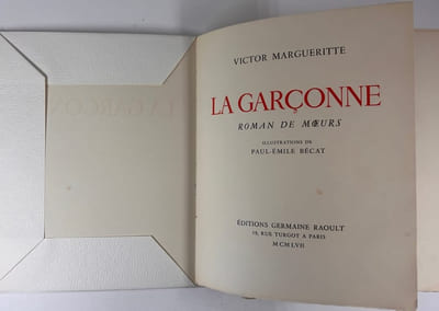 (Erotisme - Curiosa) La Garçonne. Roman de moeurs. 15 pointes sèches en couleurs de Paul Emile Bécat