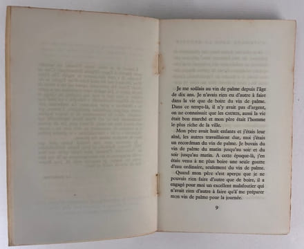 L'ivrogne dans la brousse (The Palm-Wine Drinkard). Traduit de l'anglais par Raymond Queneau. Tirage de tête. . Amos TUTUOLA