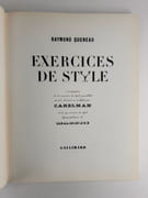 Exercices de Style accompagnés de 45 exercices de style parallèles peints, dessinés ou sculptés par Carelman et de 99 exercices de style typographiques de Massin. Nouvelle édition. ENVOI DE CARELMAN à ROBERT BENAYOUN. par Raymond QUENEAU / CARELMAN - Image 3